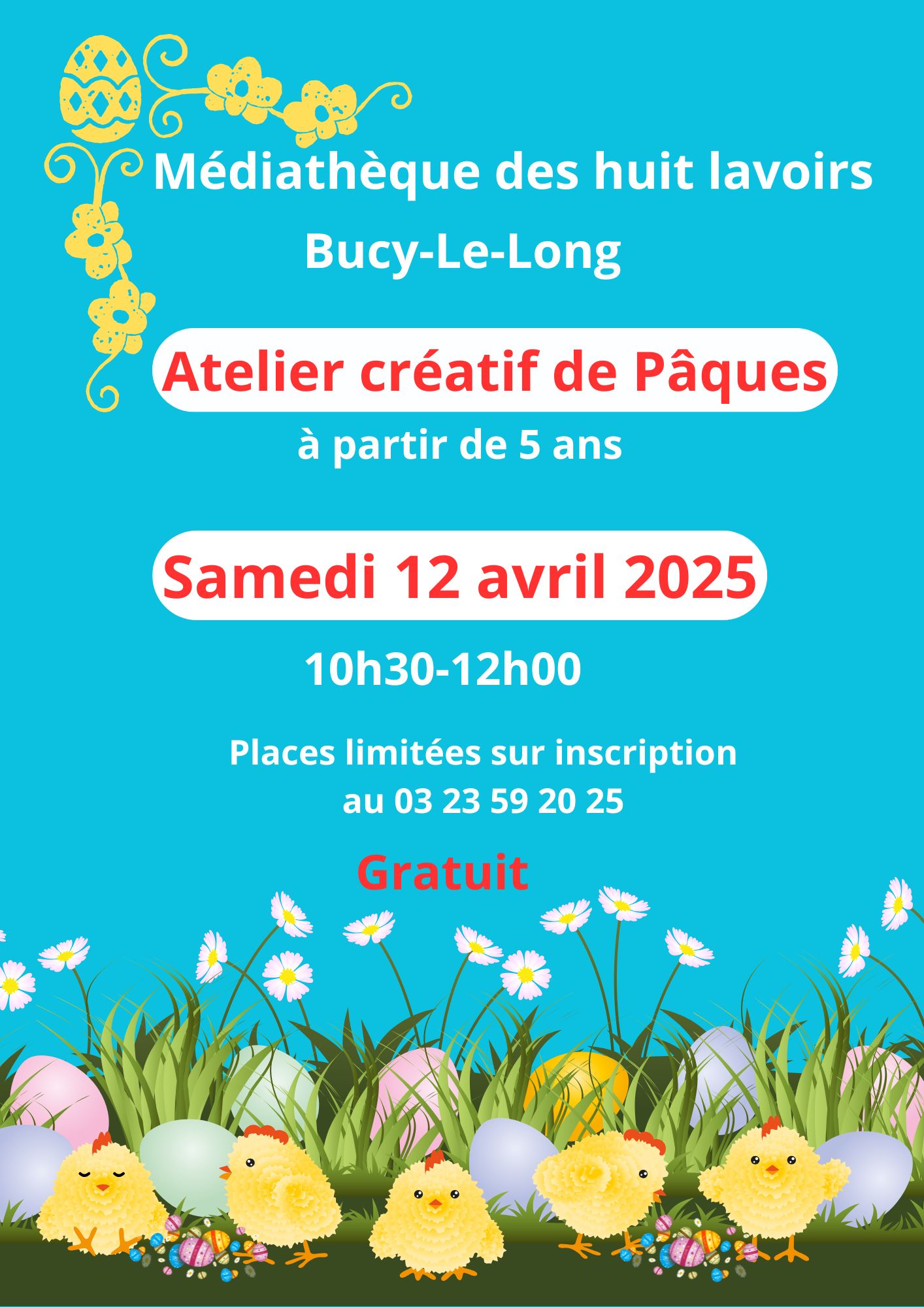 poussins et œufs de Pâques